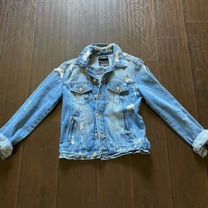 Zara Distressed Denim Jacket